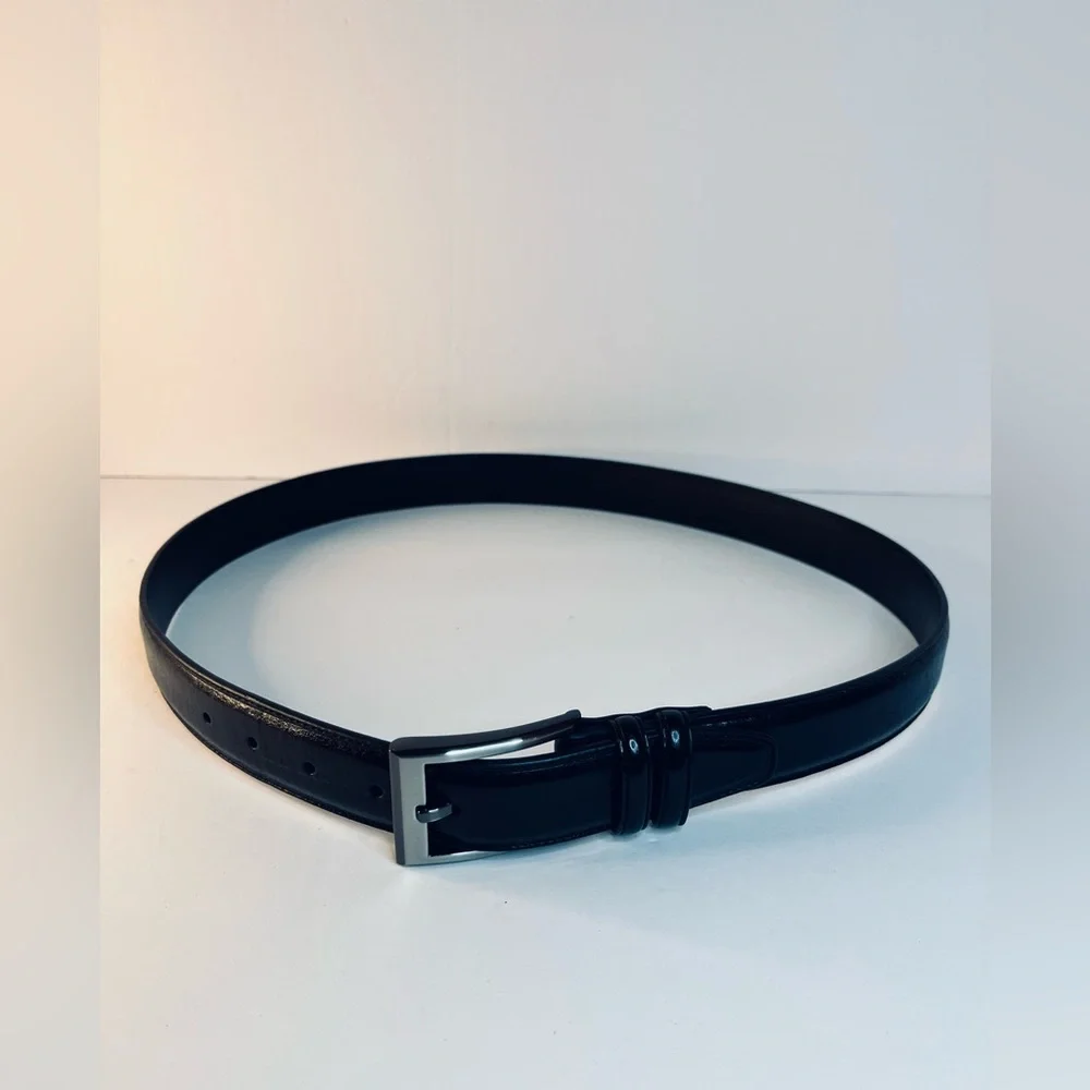 CHF Handcrafted Genuine Leather‎ Dress Belt Black Unisex Size 41”